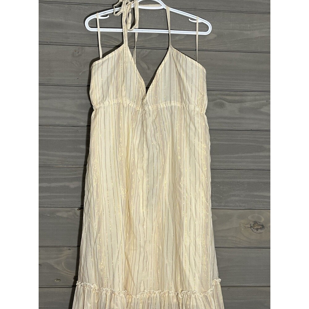 Express NWT Sundress XL Spaghetti Straps Maxi Dress Beach Cottagecore Coastal - Picture 4 of 10
